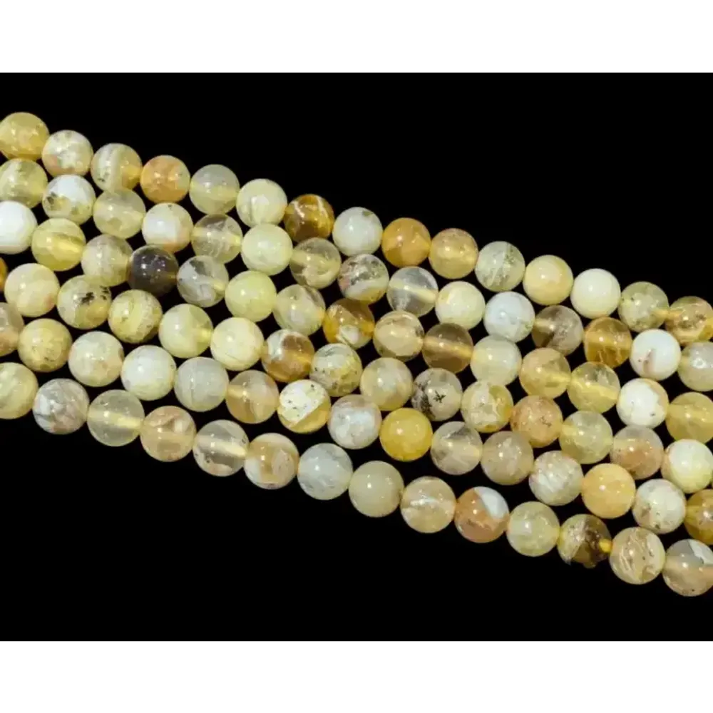 Jewelry - Yellow Opal A beads 6mm on 40cm thread - ARABESK