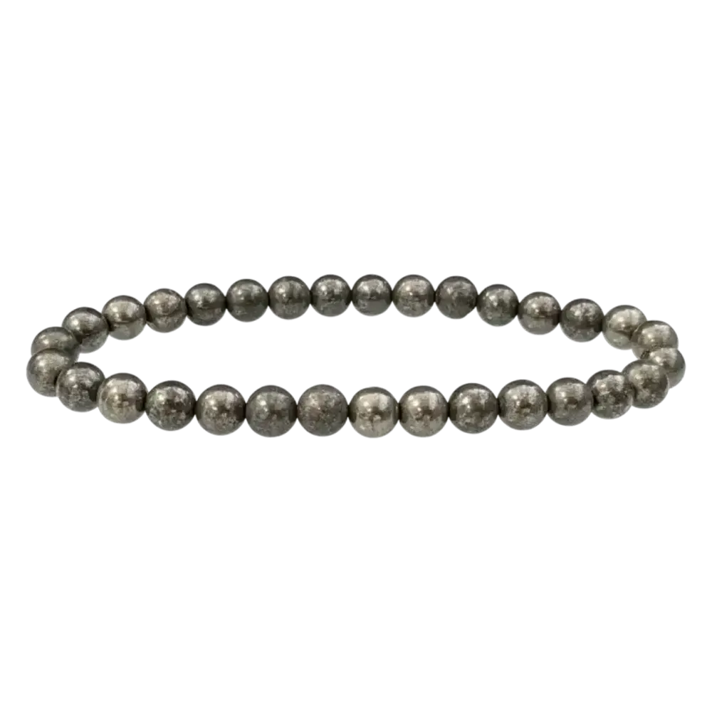 Bracelets - Bracelet Pyrite A perles 6mm - ARABESK