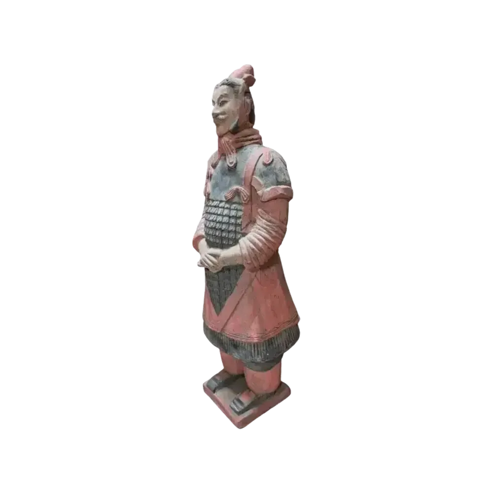 Sculptures, statuettes and miniatures - Antique Terracotta Coloured Statue General 38cm - ARABESK
