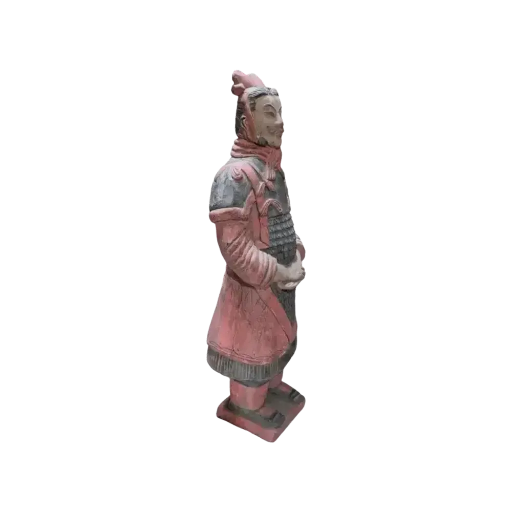 Sculptures, statuettes and miniatures - Antique Terracotta Coloured Statue General 38cm - ARABESK