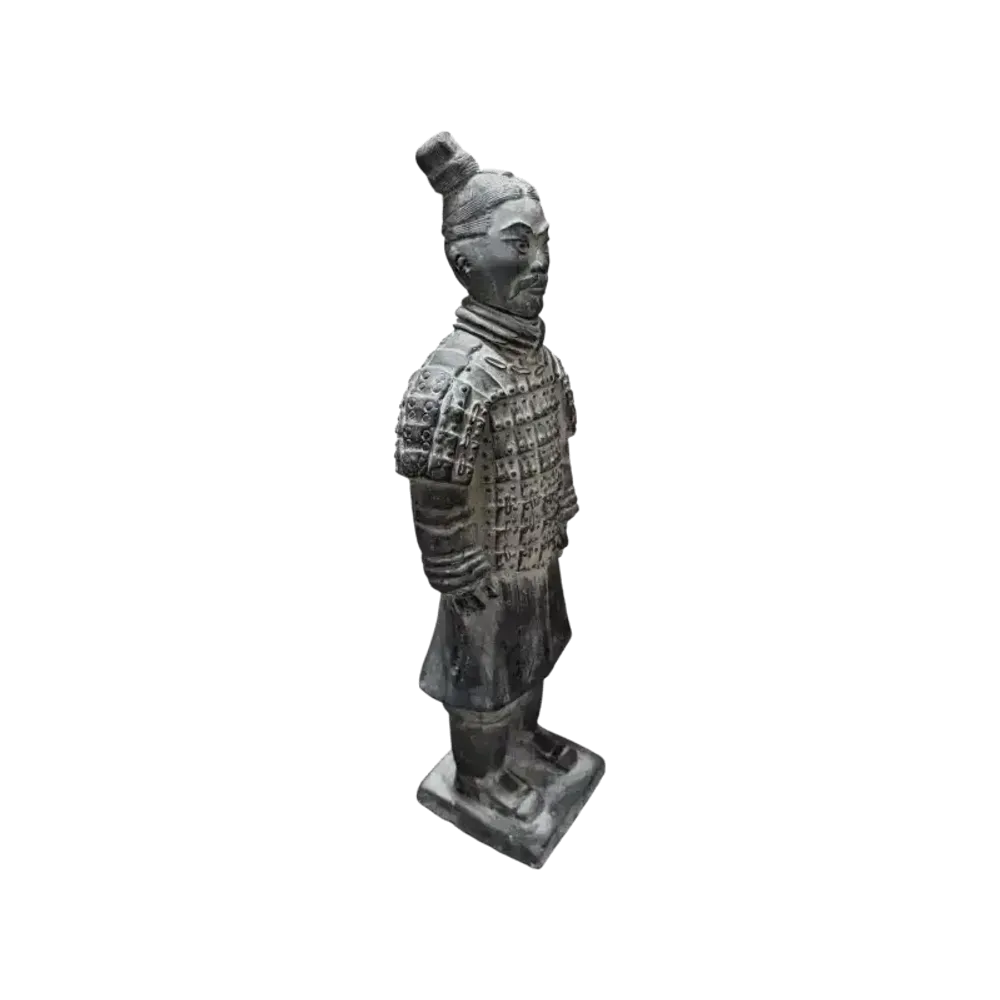 Sculptures, statuettes et miniatures - Statue Noire en Terracotta Guerrier 25cm - ARABESK