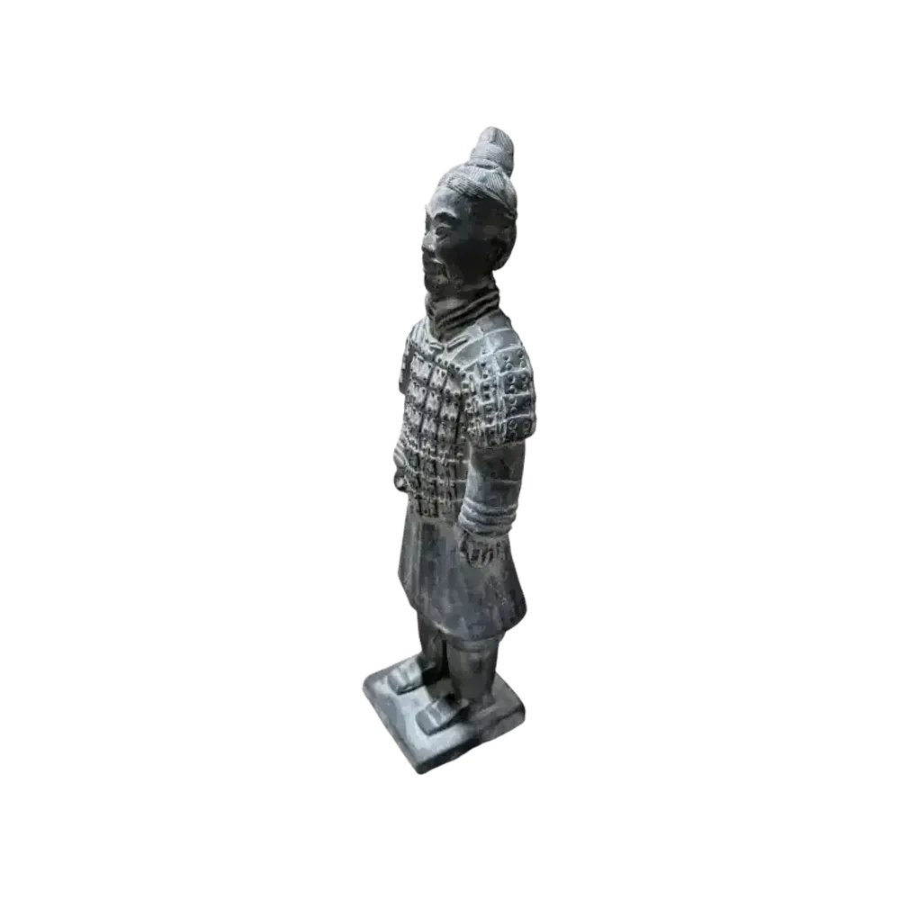 Sculptures, statuettes et miniatures - Statue Noire en Terracotta Guerrier 25cm - ARABESK