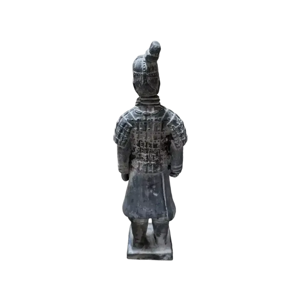 Sculptures, statuettes et miniatures - Statue Noire en Terracotta Guerrier 25cm - ARABESK