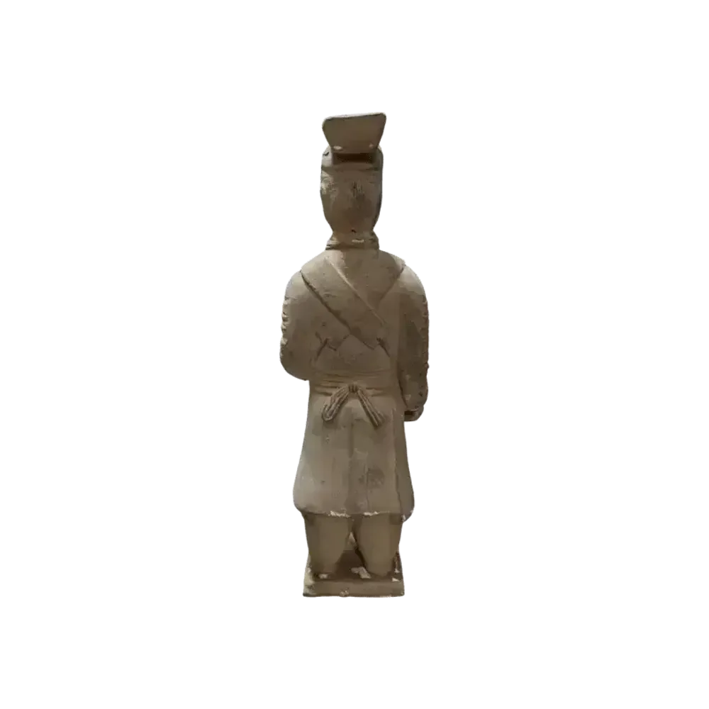 Sculptures, statuettes et miniatures - Statue Colorée Antique Guerriers avec Armure en Terracotta  26cm - ARABESK