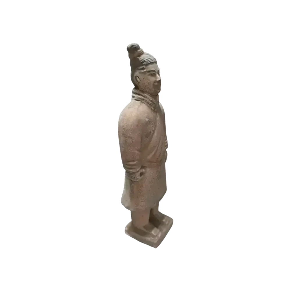 Sculptures, statuettes and miniatures - Antique Terracotta Warrior Colorful Statue 22cm - ARABESK