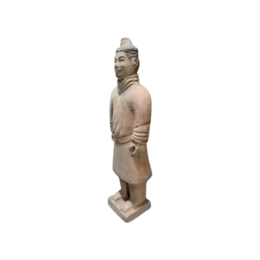 Sculptures, statuettes and miniatures - Antique Terracotta Warrior Colorful Statue 22cm - ARABESK