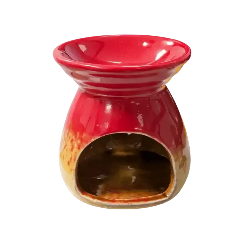 Senteurs - Brûleur Huile en Céramique Dégradé Rouge 8.5cm - ARABESK