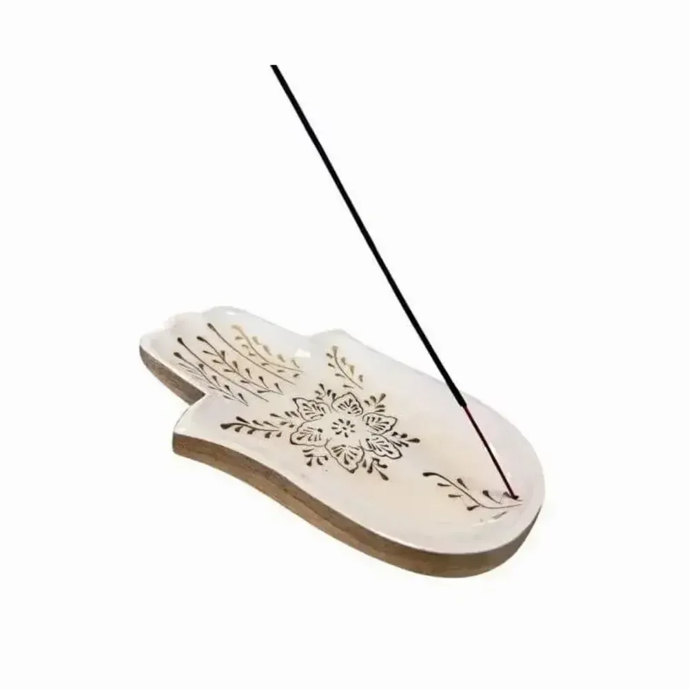 Scents - Mango Wood Hand Incense Holder 25cm - ARABESK