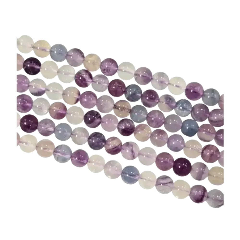 Bijoux - Fluorite AA perles 8mm sur fil 40cm - ARABESK