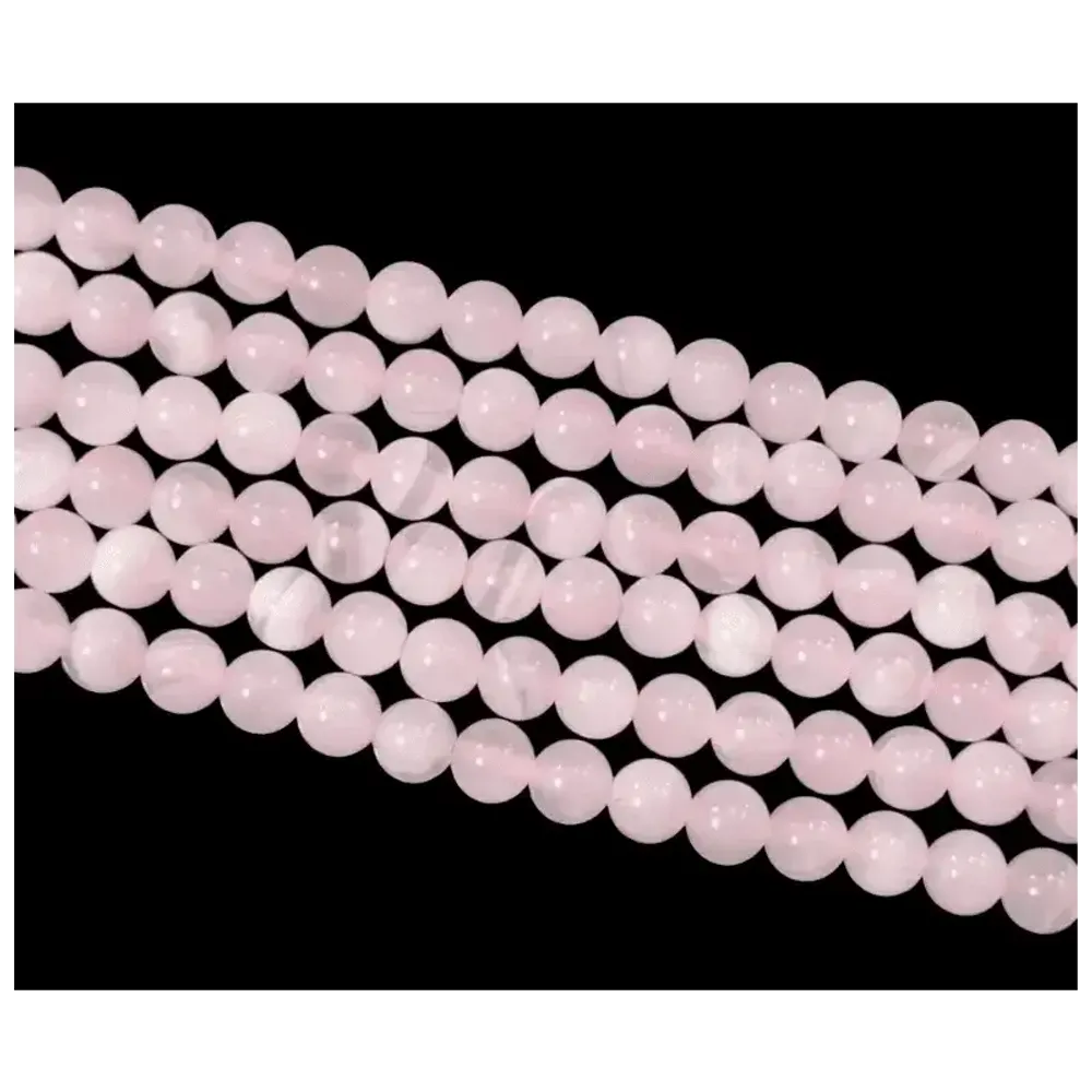 Bijoux - Calcite Rose AA 6mm sur fil 40cm - ARABESK