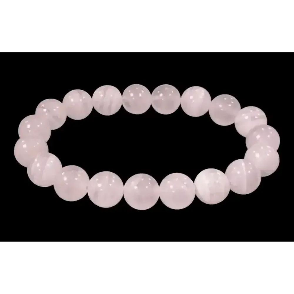 Bracelets - Bracelet Calcite Rose AA perles 10mm - ARABESK