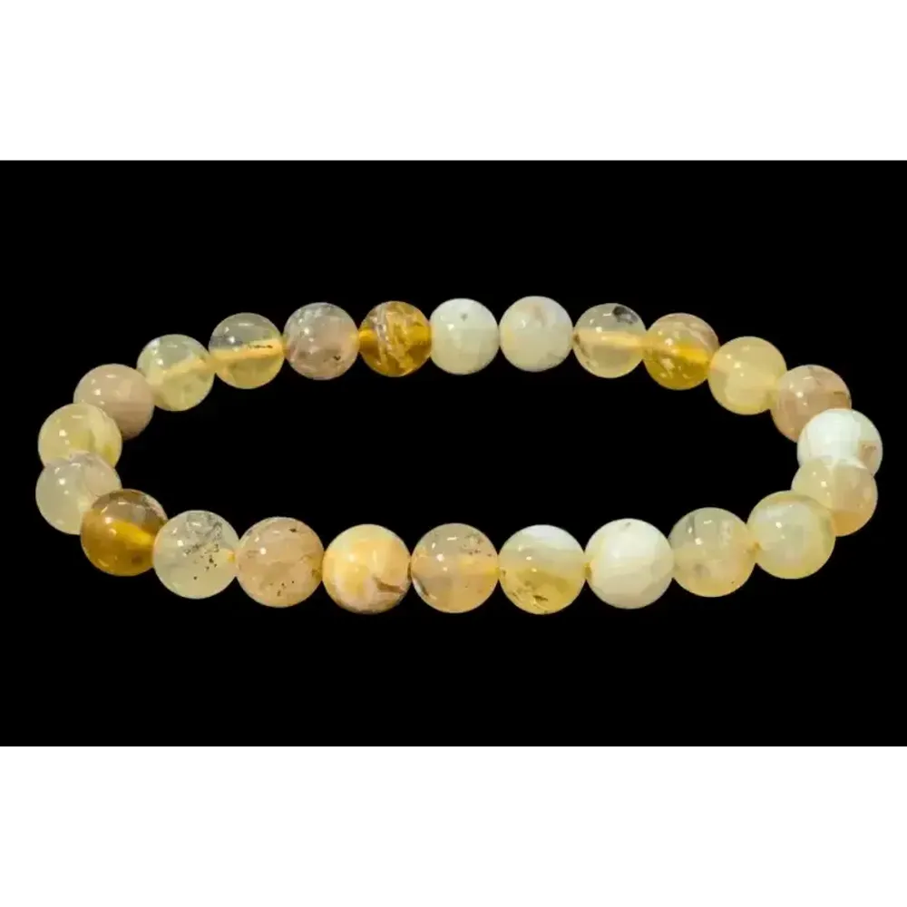 Bracelets - Bracelet Opale Jaune A perles 8mm - ARABESK