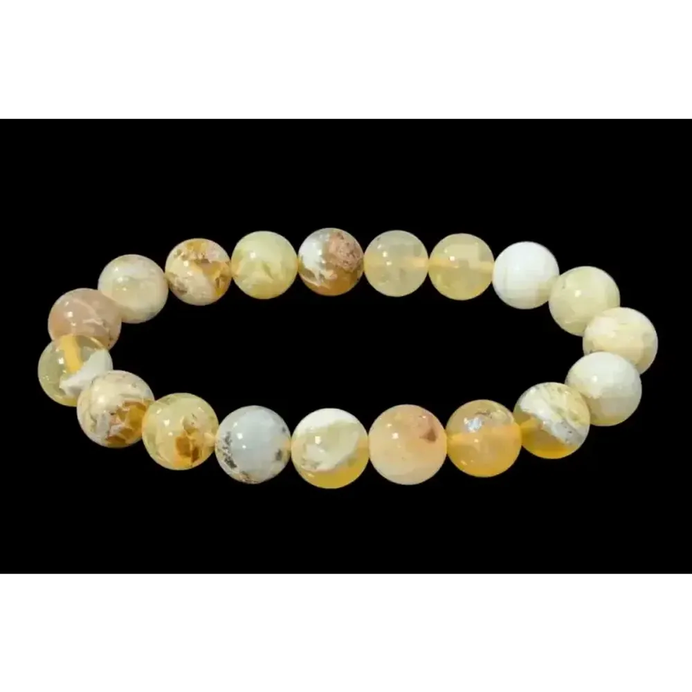 Bracelets - Yellow Opal Bracelet A beads 10mm - ARABESK