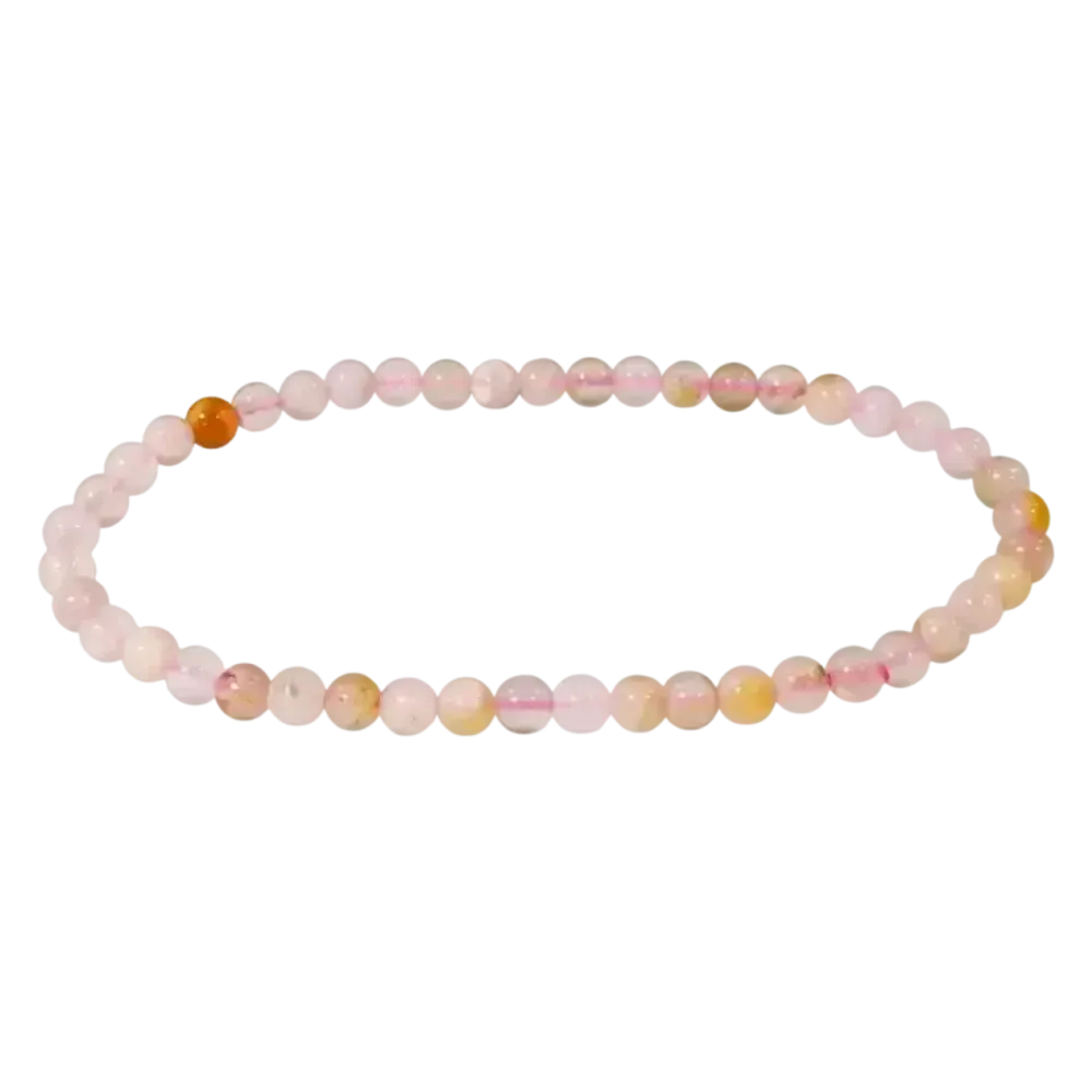 Bracelets - Cherry Blossom Agate Bracelet A 4mm beads - ARABESK