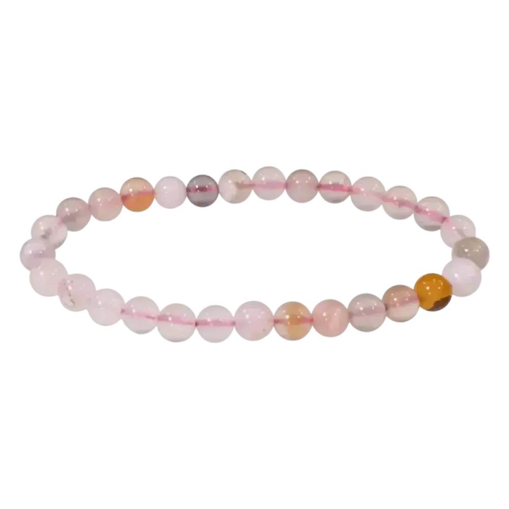 Bracelets - Bracelet Agate Fleur de Cerisier A perles 6mm - ARABESK