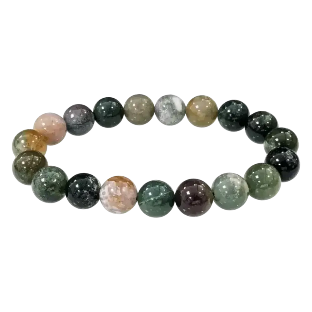 Bracelets - Bracelet Agate Indienne perles 10mm - ARABESK