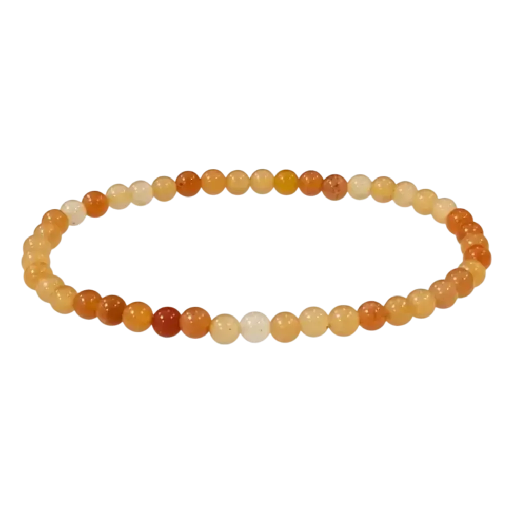 Bracelets - Bracelet Aventurine Orange A perles 4mm - ARABESK