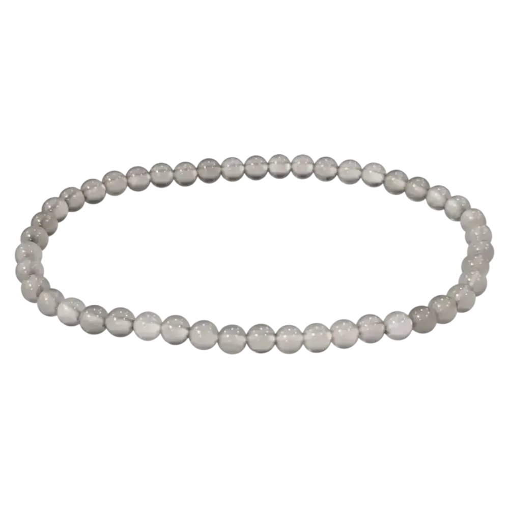 Bracelets - Bracelet Agate Grise A perles 4mm - ARABESK