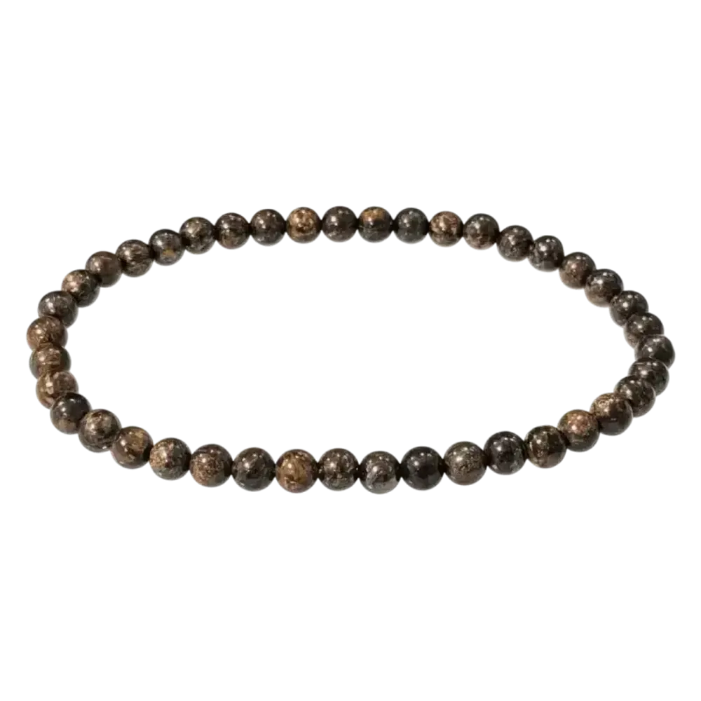 Bracelets - Bracelet Bronzite perles 4mm - ARABESK
