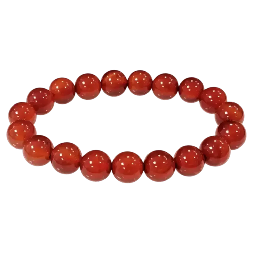 Bracelets - Red Agate Bracelet A beads 10mm - ARABESK