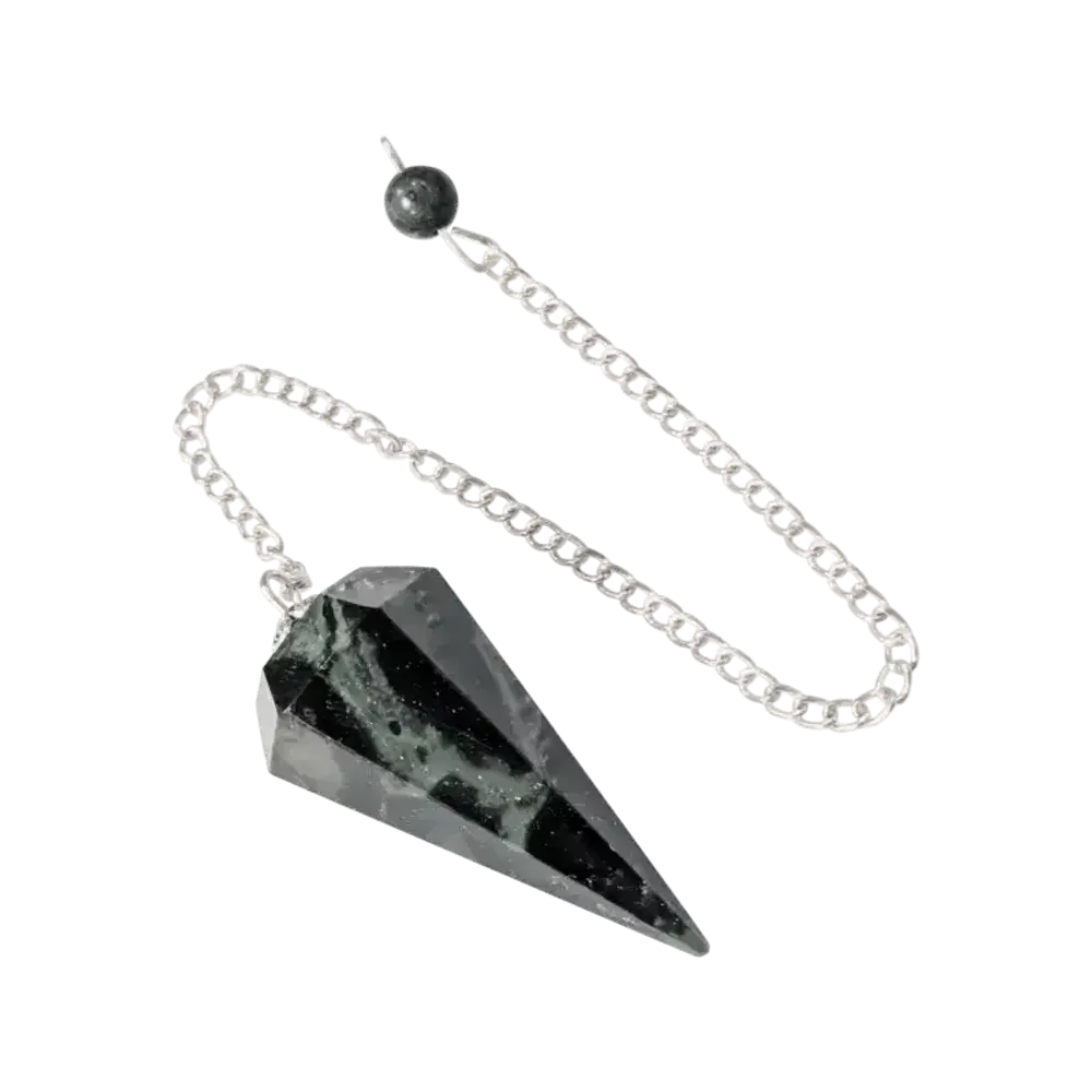 Jewelry - Kambaba Jasper Conical Pendulum 6 Sides - ARABESK