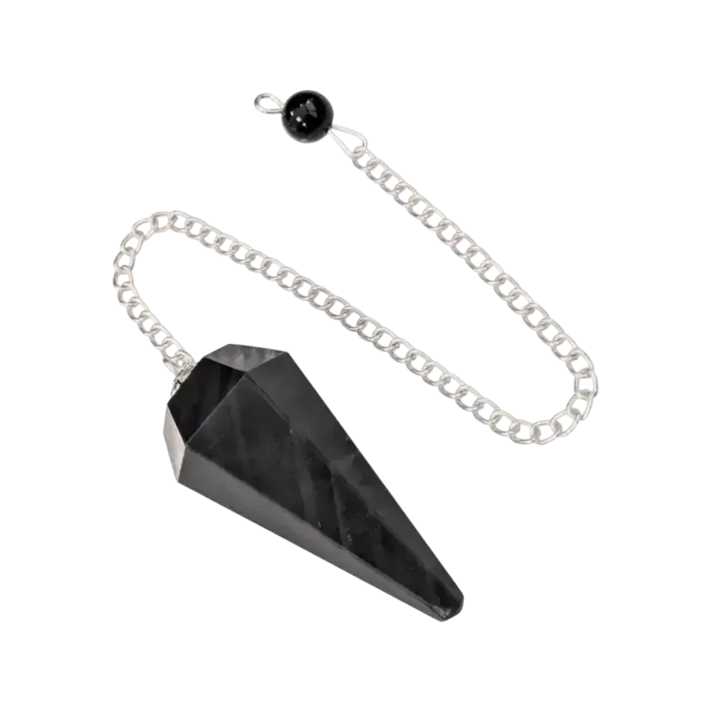 Jewelry - Obsidian Pendulum Celestial Eye Conical 6 faces - ARABESK