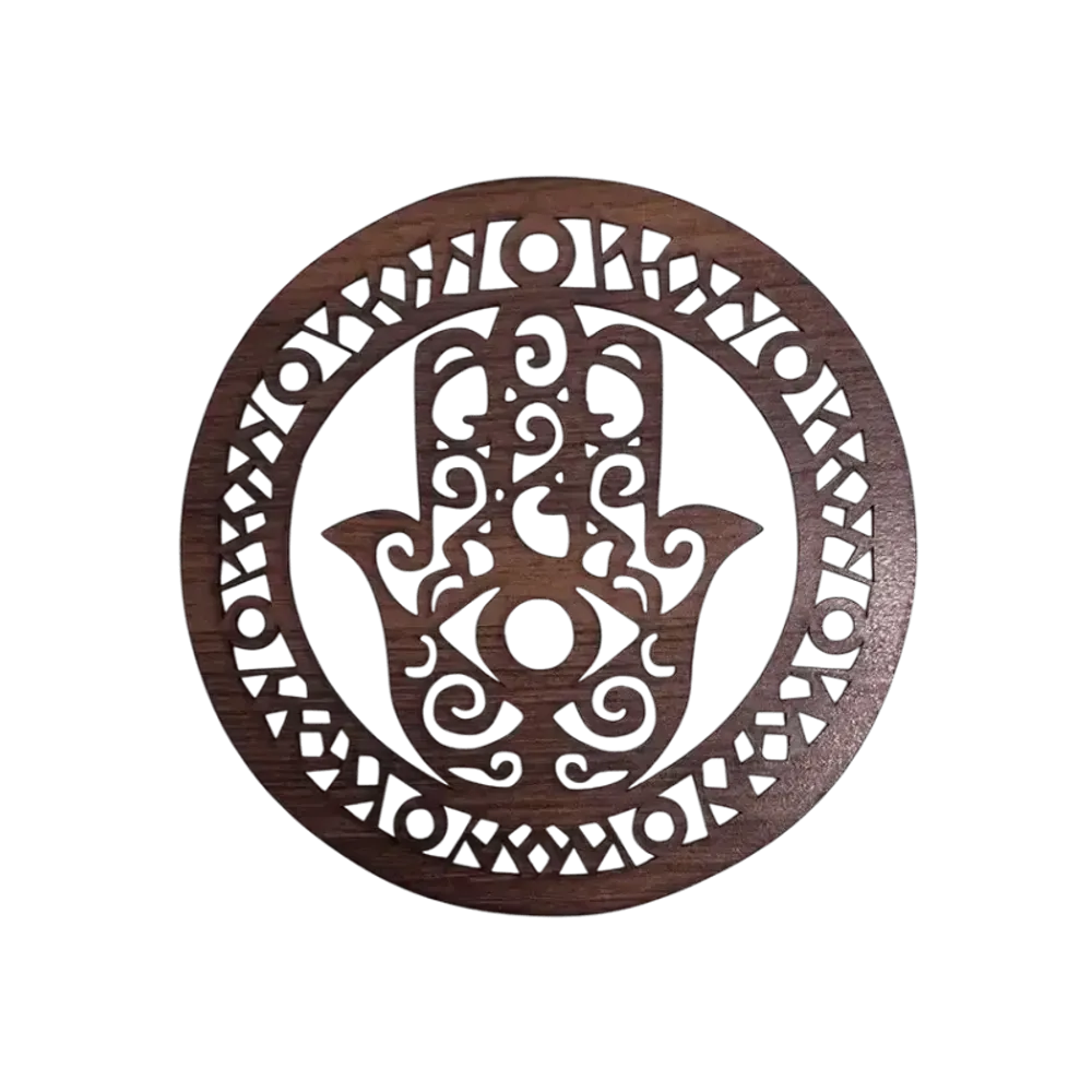 Wireless lamps - Hand of Fatima wooden magnetic panel - ARABESK
