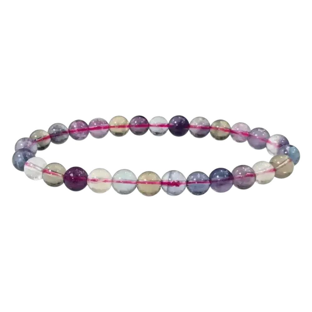 Bracelets - Bracelet Fluorite multicolore AA perles 7mm - ARABESK