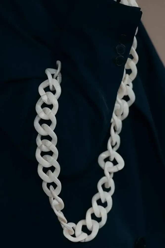 Gifts - Metallic PHONE CHAIN WHT - FOLIE À TROIS