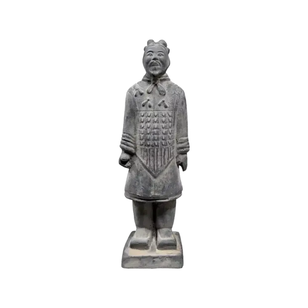 Sculptures, statuettes et miniatures - Statue Noire en Terracotta Général 20cm - ARABESK