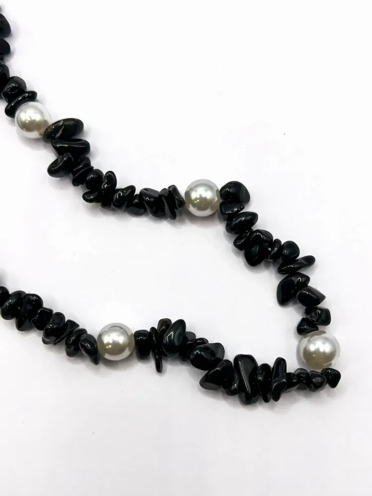 Gifts - Shell Whisper Short PHONE STRAP BLK - FOLIE À TROIS