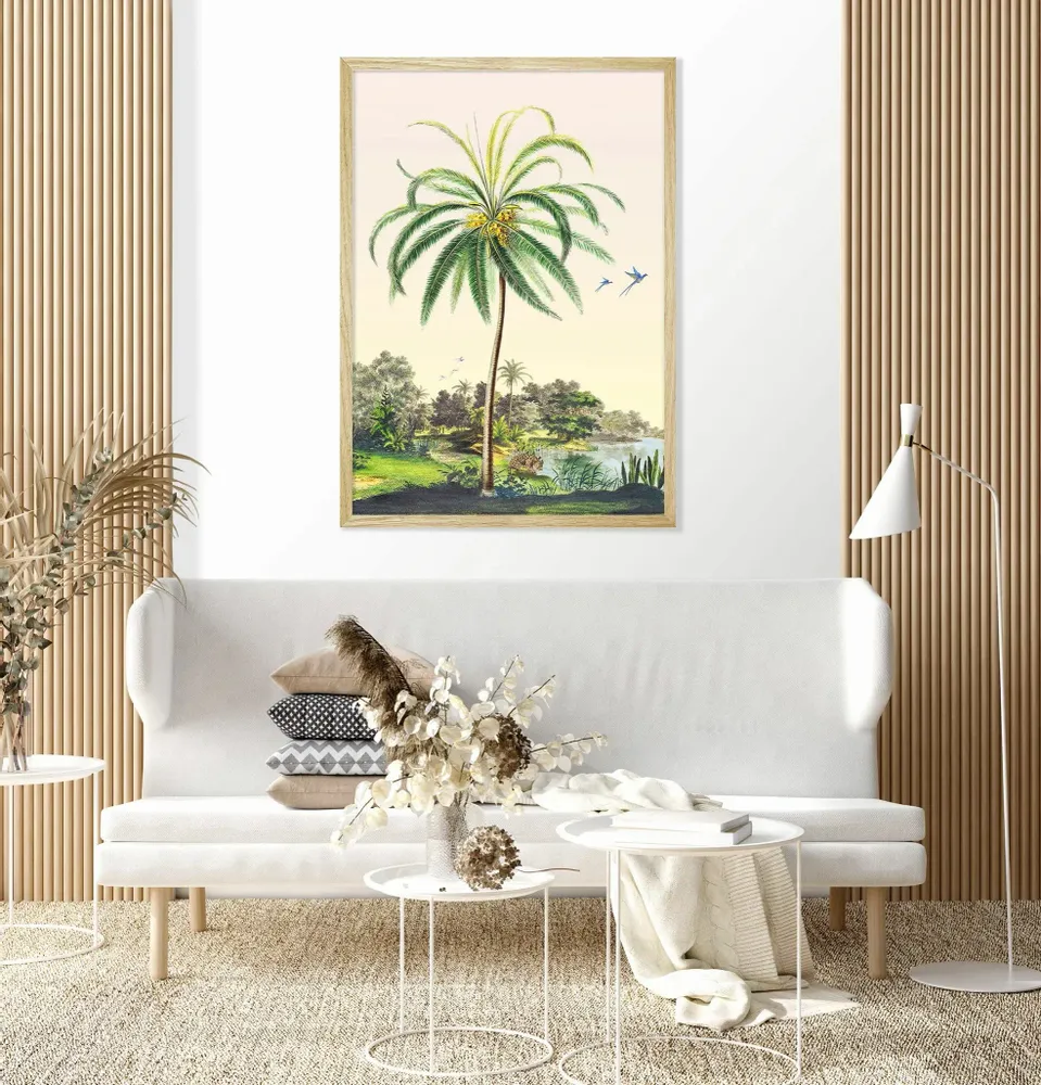 Poster - Coconut Tree Illustration - PARADISIO IMAGINARIUM