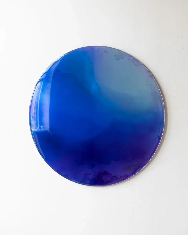 Unique pieces - Paradigm Wall Decoration by Courtney Kinnare, Blue Ultramarine Mirror - TULESTE FACTORY