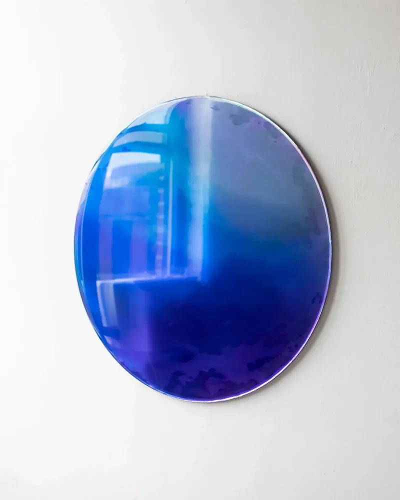 Unique pieces - Paradigm Wall Decoration by Courtney Kinnare, Blue Ultramarine Mirror - TULESTE FACTORY