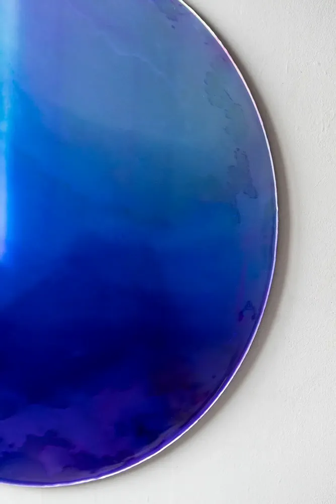 Unique pieces - Paradigm Wall Decoration by Courtney Kinnare, Blue Ultramarine Mirror - TULESTE FACTORY
