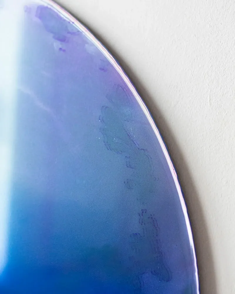 Unique pieces - Paradigm Wall Decoration by Courtney Kinnare, Blue Ultramarine Mirror - TULESTE FACTORY
