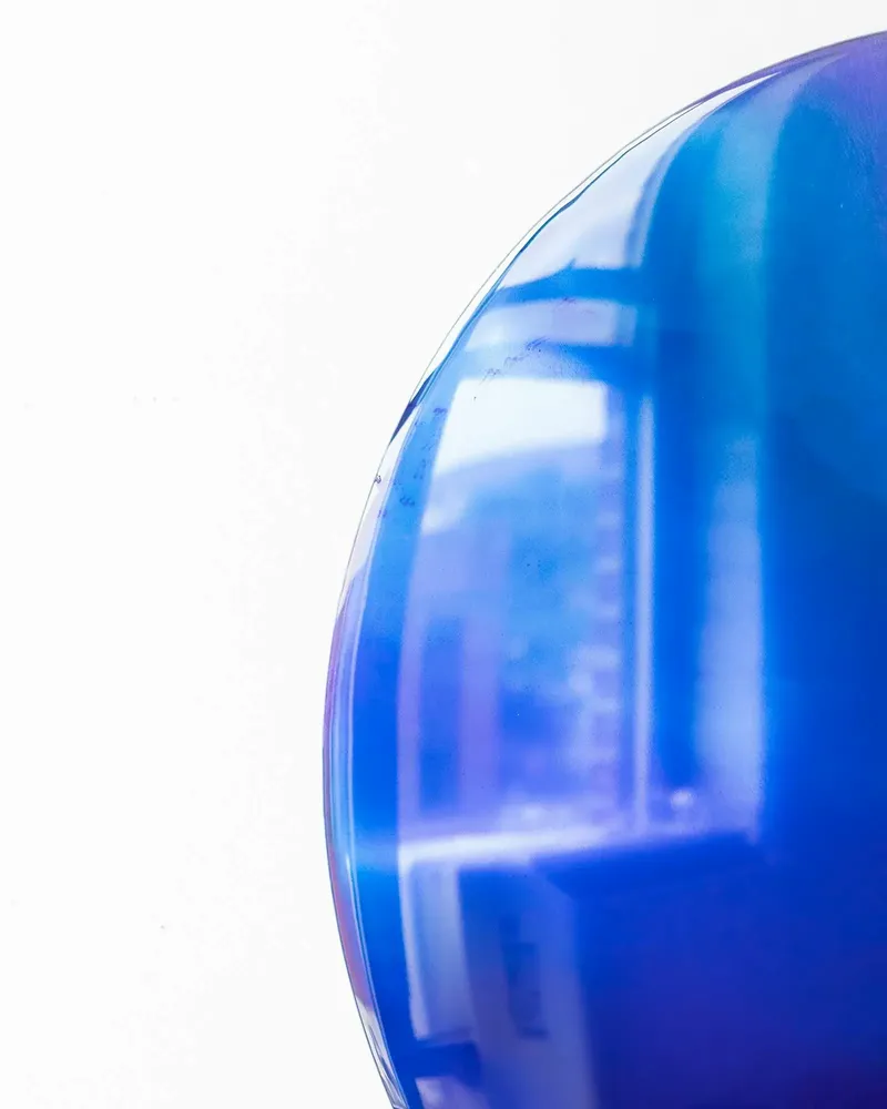 Unique pieces - Paradigm Wall Decoration by Courtney Kinnare, Blue Ultramarine Mirror - TULESTE FACTORY