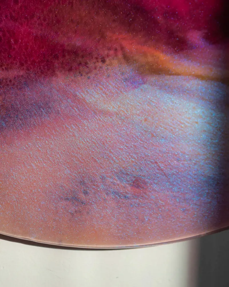 Objets de décoration - Décoration murale Amour par Courtney Kinnare, miroir multicolore rose - TULESTE FACTORY