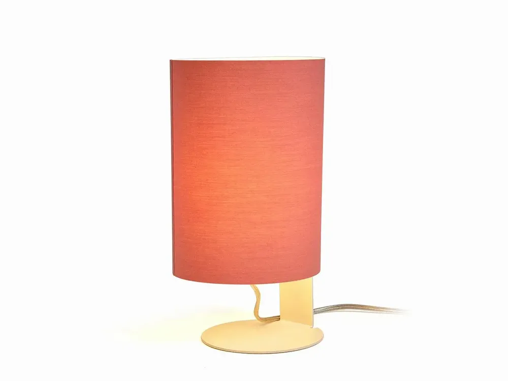 Table lamps - CLIPAM table lamp in white with cotton lampshades - LUXCAMBRA