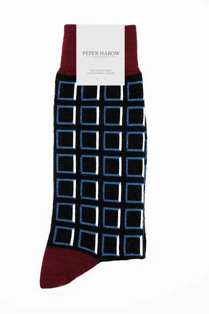 Socks - Cube recycled cotton socks for men - PEPER HAROW SOCKS