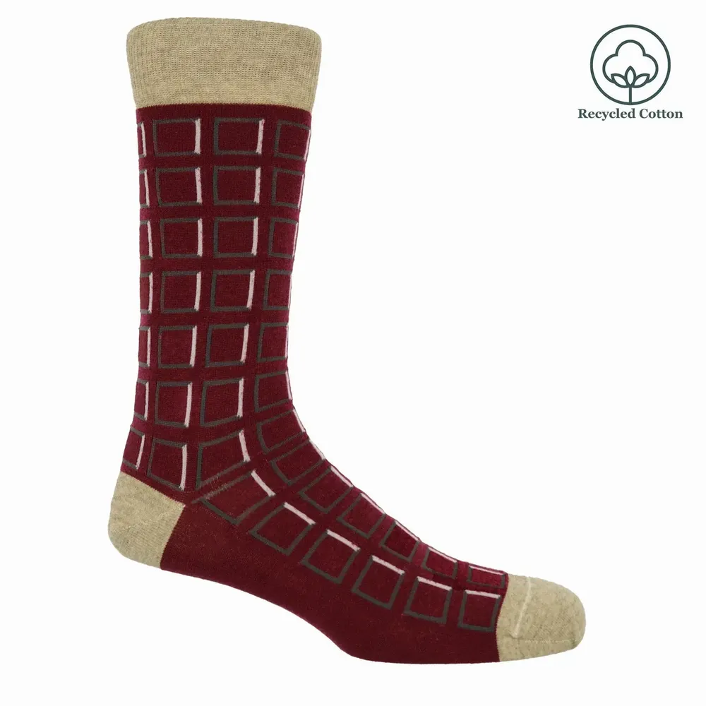 Socks - Cube recycled cotton socks for men - PEPER HAROW SOCKS