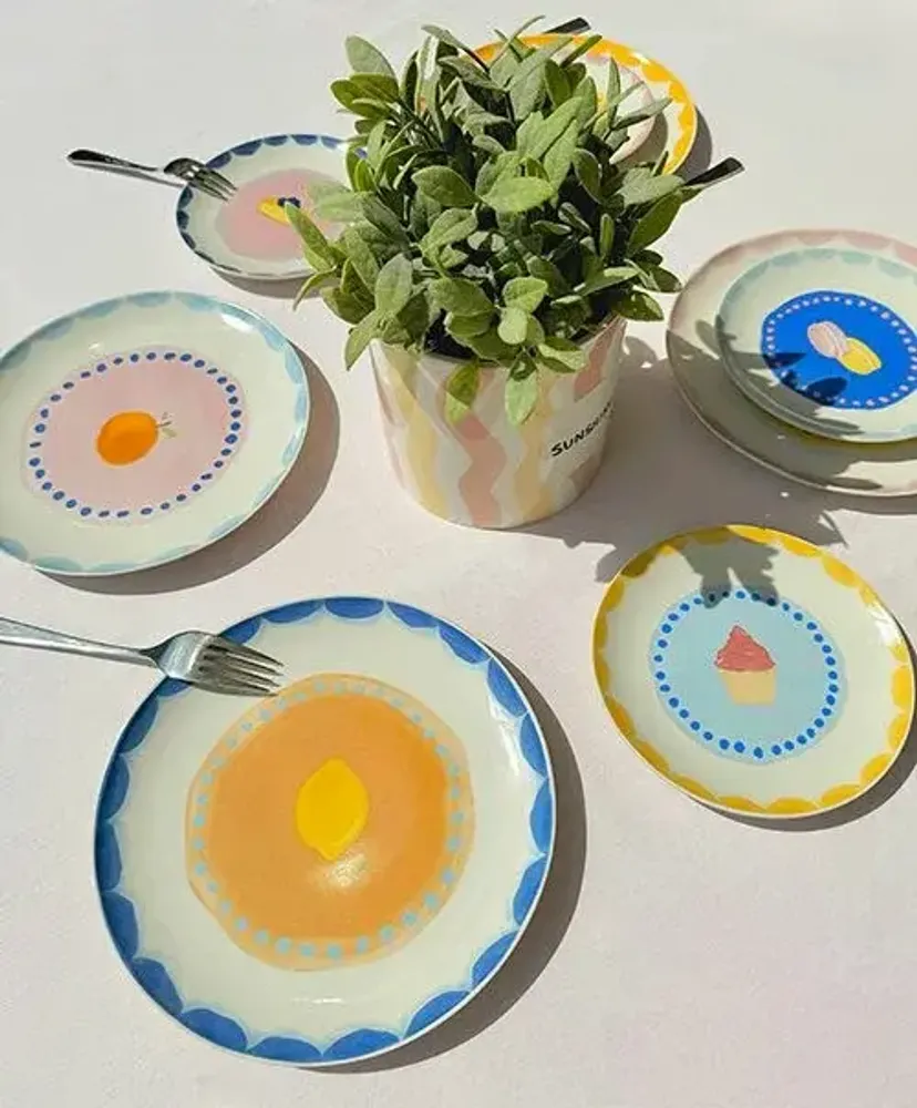 Everyday plates - Plate fruit fiesta / set of 4 - AND NOOK