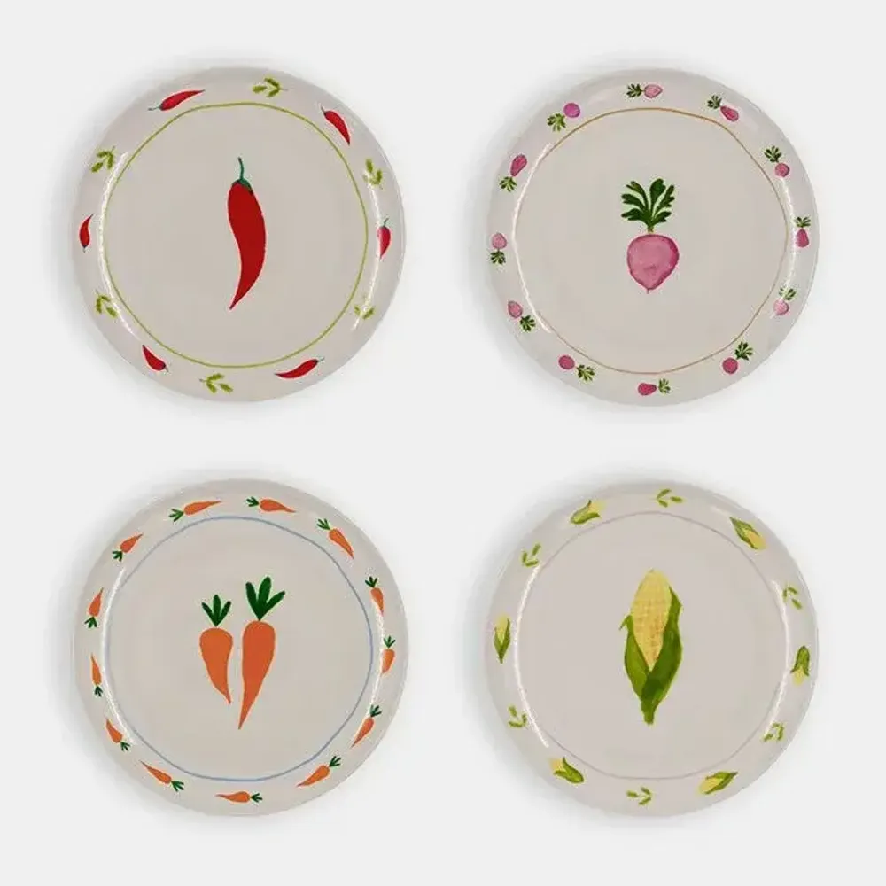 Everyday plates - Plate vegetables / set of 4 - AND NOOK