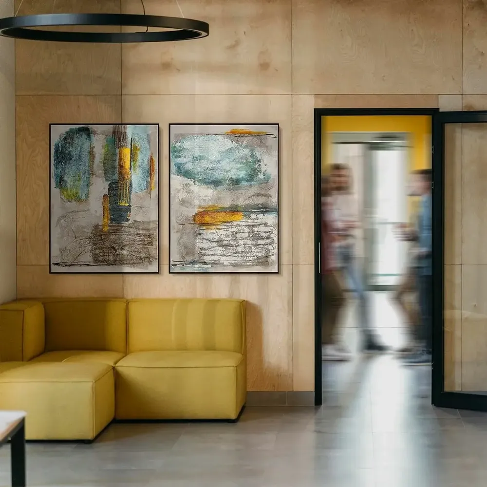 Services - 'Arona I' - Œuvre Originale - 80x110cm - PERSPECTIVA 10