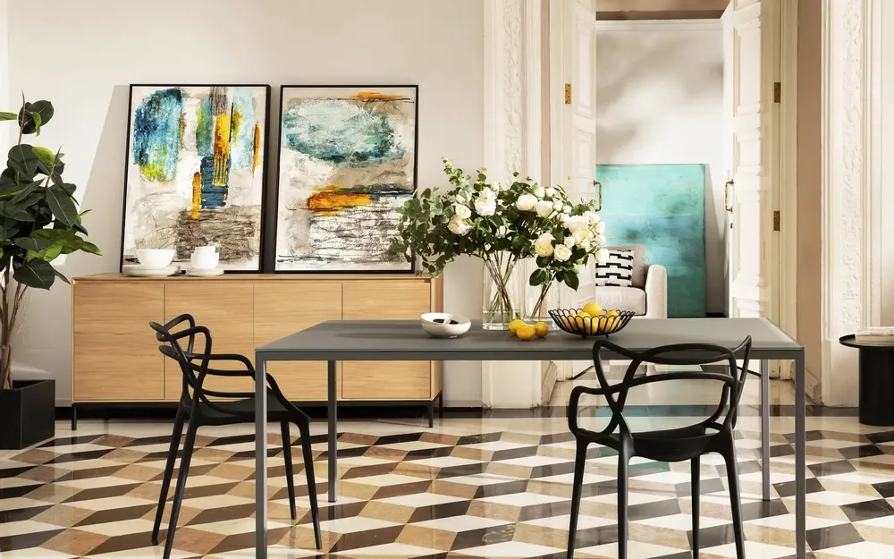 Services - 'Arona I' - Œuvre Originale - 80x110cm - PERSPECTIVA 10