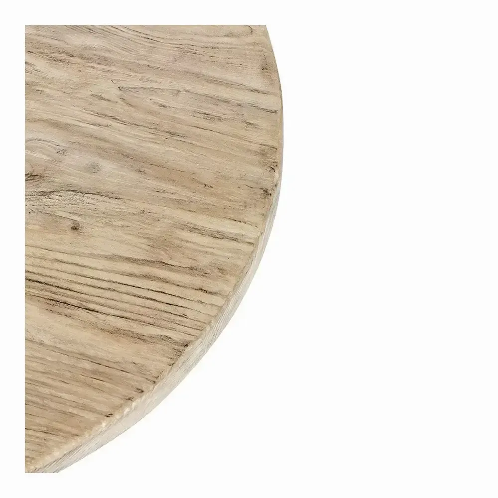 Coffee tables - BAO coffee table recycled natural elm dia 105x40 - BLANC D'IVOIRE