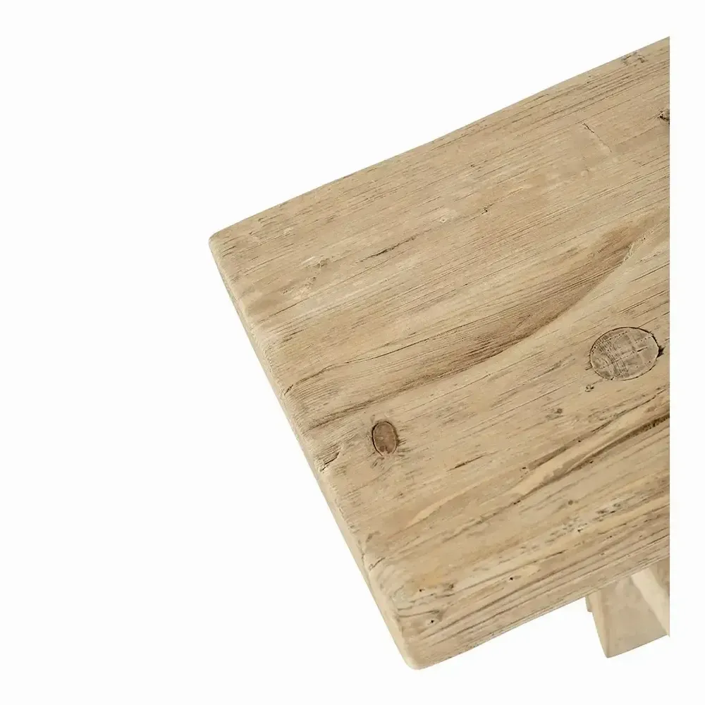 Benches - BAO bench recycled natural elm 150x40x47 - BLANC D'IVOIRE