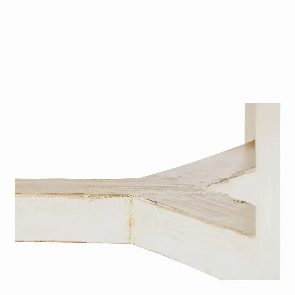 Tables basses - Table basse BAO orme blanc recyclé dia 105x40 - BLANC D'IVOIRE