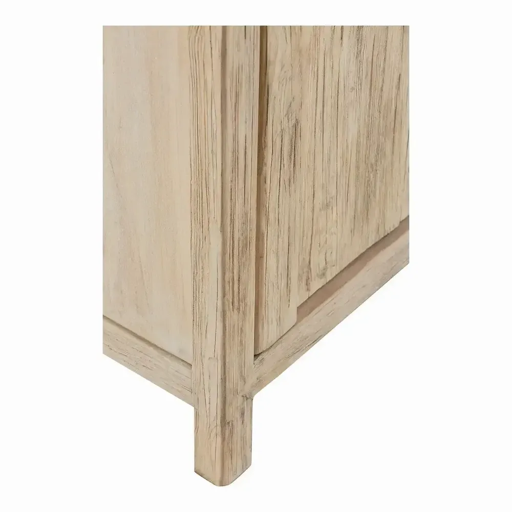 Armoires - Buffet BAO orme naturel recyclé 80x35x145 - BLANC D'IVOIRE