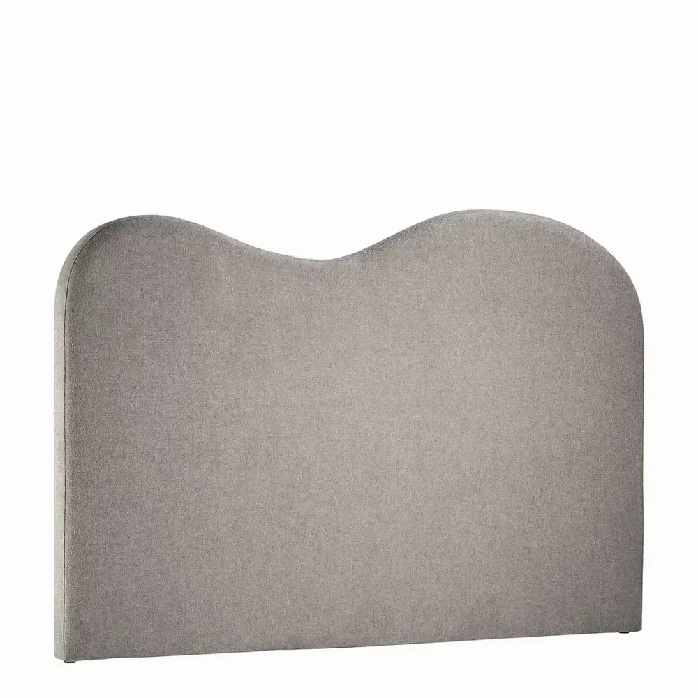 Têtes de lit - Tête de lit SERENA tissu gris 181x11X122 - BLANC D'IVOIRE